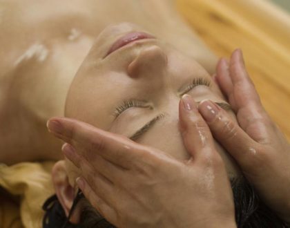 Gesichtsmassage